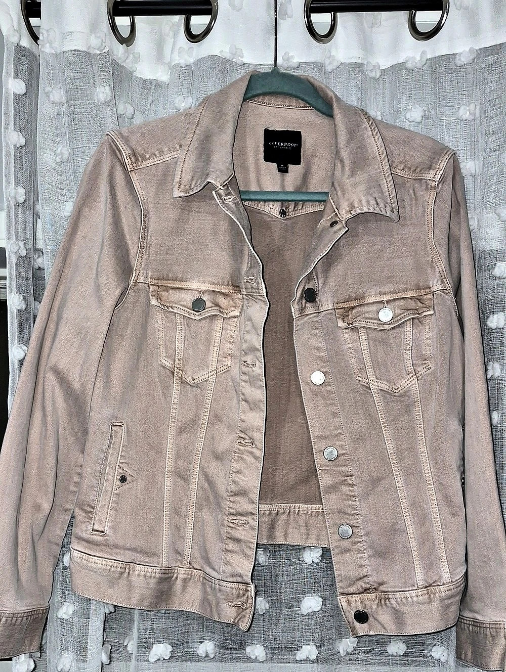 Liverpool Los Angeles Classic Denim Trucker Jacket Mauve Medium